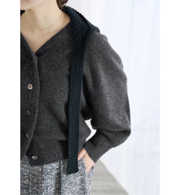 IENA「ピュア カシミヤ ドルマンVネックカーディガン」|カーディガン|