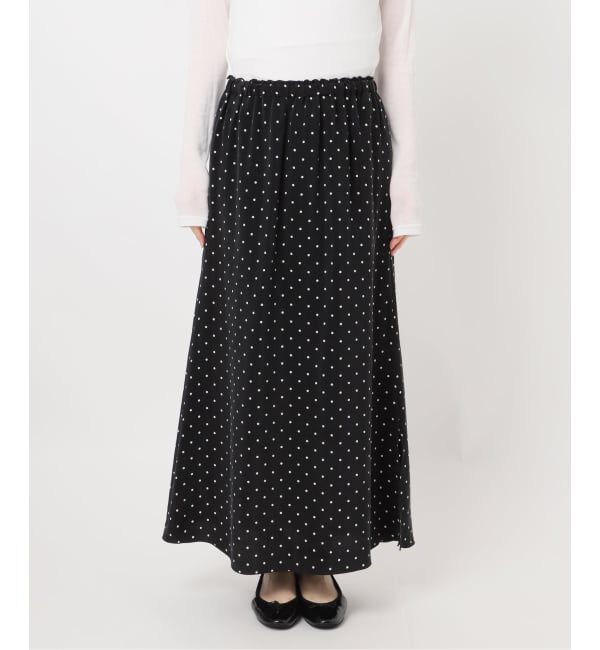IENA「IPEKERフィブリルドットプリントスカート」|スカート|