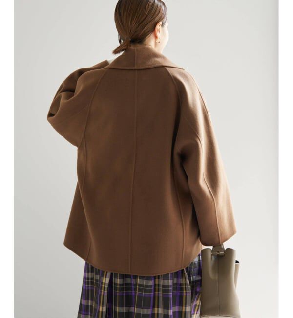 IENA「《追加3》Super160 ショールカラーハーフコート」|その他|