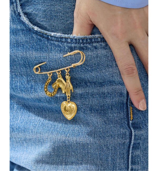 IENA「《WEB限定/追加予約》IENA CHEVAL 3ROW ブローチB」|その他|ゴールド