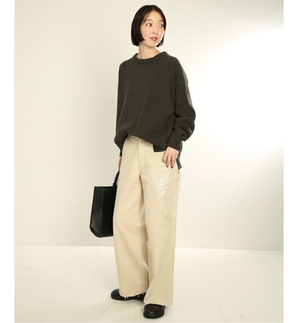 SLOBE IENA「《WEB限定/追加2予約》バルキーコットンプルオーバー」|ニット・セーター|