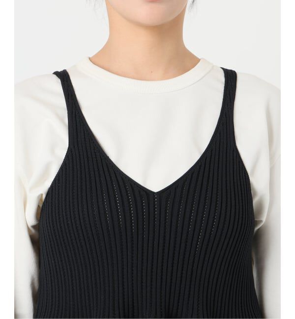 SLOBE IENA「《WEB限定/追加予約》ペプラムビスチェ」|ニット・セーター|