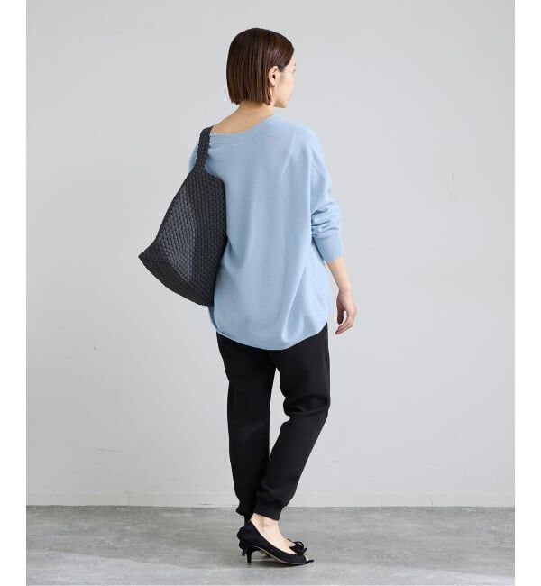 IENA「《追加5予約》Fineニュージーウール ニュアンス Vプルオーバー」|ニット・セーター|