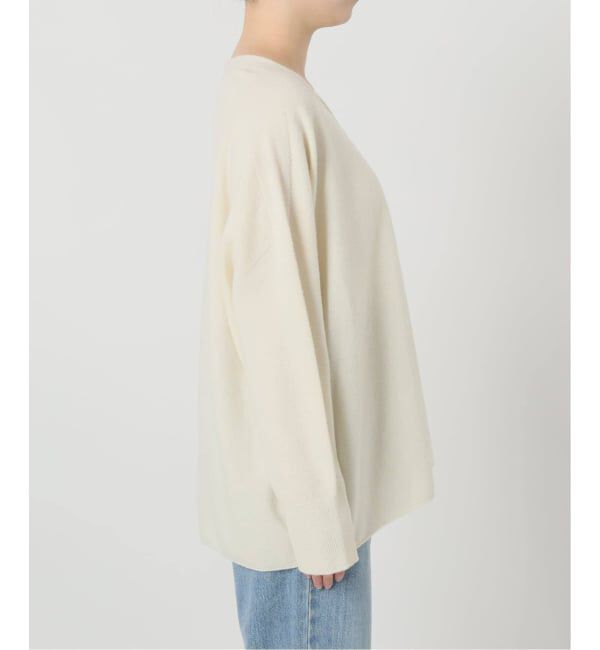 IENA「《追加5予約》Fineニュージーウール ニュアンス Vプルオーバー」|ニット・セーター|