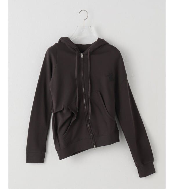 PULP「【Geek Office / ギークオフィス】OPEN YY SLANT ZIP HOODIE」|パーカー|ブラック