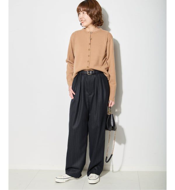 journal standard L'essage「ウールピンストライプ/無地トラウザーパンツ」|スラックス|