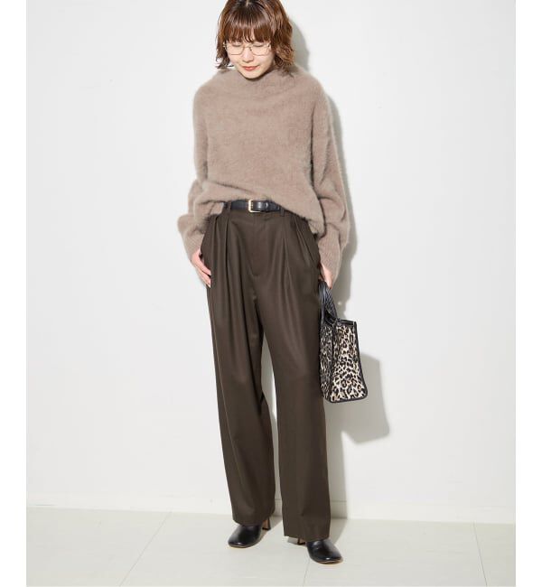 journal standard L'essage「ウールピンストライプ/無地トラウザーパンツ」|スラックス|