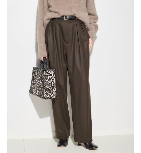 journal standard L'essage「ウールピンストライプ/無地トラウザーパンツ」|スラックス|