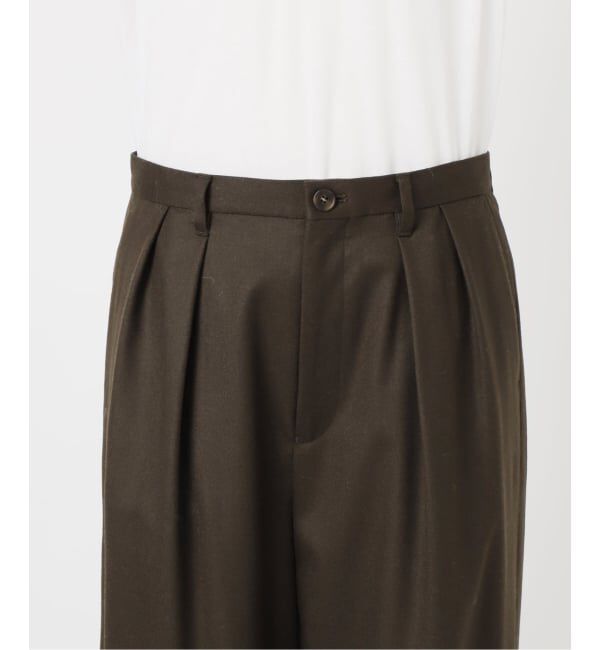 journal standard L'essage「ウールピンストライプ/無地トラウザーパンツ」|スラックス|