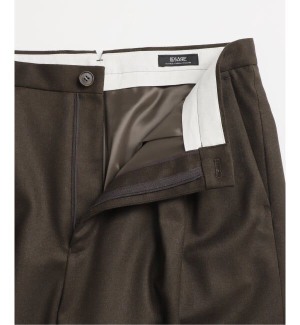 journal standard L'essage「ウールピンストライプ/無地トラウザーパンツ」|スラックス|