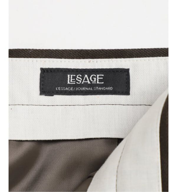 journal standard L'essage「ウールピンストライプ/無地トラウザーパンツ」|スラックス|