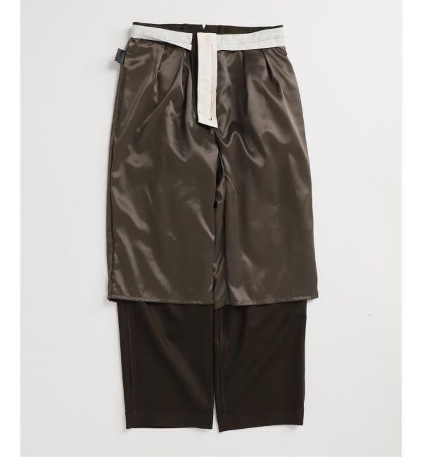 journal standard L'essage「ウールピンストライプ/無地トラウザーパンツ」|スラックス|