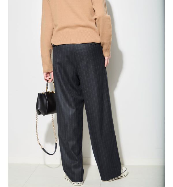 journal standard L'essage「ウールピンストライプ/無地トラウザーパンツ」|スラックス|