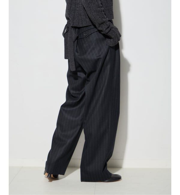 journal standard L'essage「ウールピンストライプ/無地トラウザーパンツ」|スラックス|