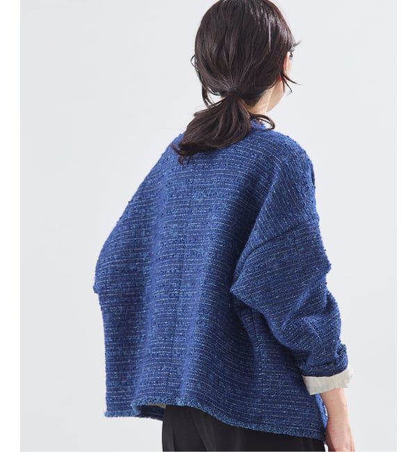 journal standard L'essage「【一部店舗＆WEB限定】GIOLICATWEED ドルマンジャケット 2」|ノーカラージャケット|