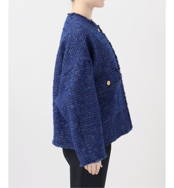 journal standard L'essage「【一部店舗＆WEB限定】GIOLICATWEED ドルマンジャケット 2」|ノーカラージャケット|