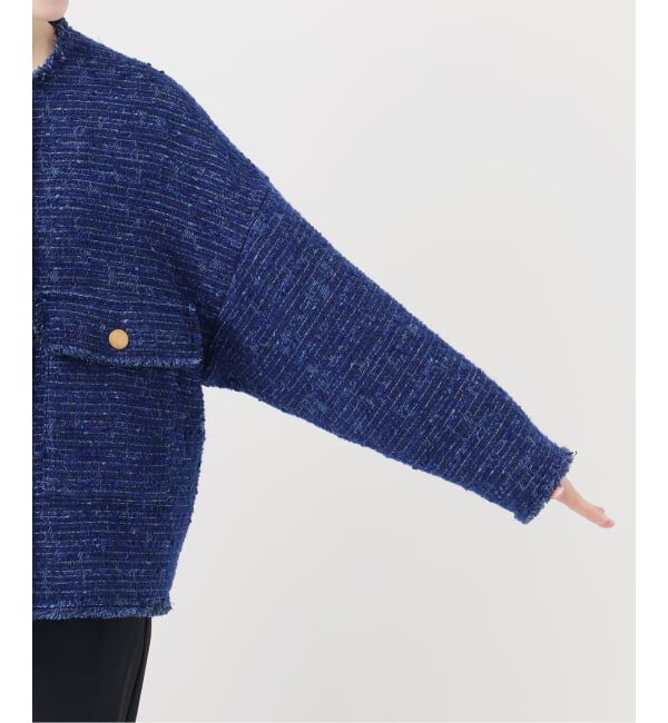 journal standard L'essage「【一部店舗＆WEB限定】GIOLICATWEED ドルマンジャケット 2」|ノーカラージャケット|