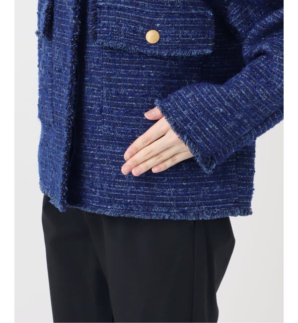 journal standard L'essage「【一部店舗＆WEB限定】GIOLICATWEED ドルマンジャケット 2」|ノーカラージャケット|