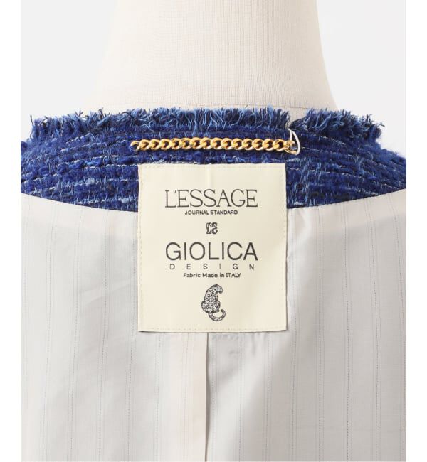journal standard L'essage「【一部店舗＆WEB限定】GIOLICATWEED ドルマンジャケット 2」|ノーカラージャケット|