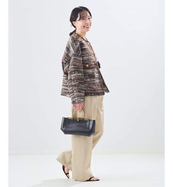 journal standard L'essage「【一部店舗＆WEB限定】GIOLICATWEED ドルマンジャケット 2」|ノーカラージャケット|