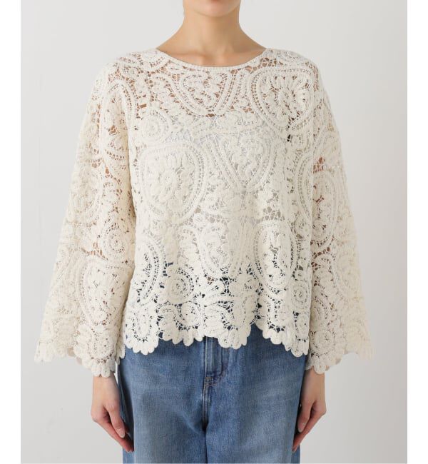 journal standard L'essage「LOULOU DE SAISON AROLD ROUND NECK BOXY S」|シャツ・ブラウス|ナチュラル