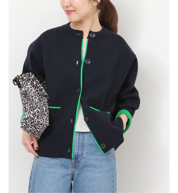 JOURNAL STANDARD relume「《追加予約》ダブルニットコントラストカーディガン」|カーディガン|