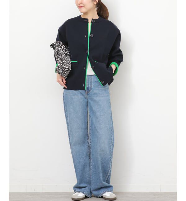 JOURNAL STANDARD relume「《追加予約》ダブルニットコントラストカーディガン」|カーディガン|