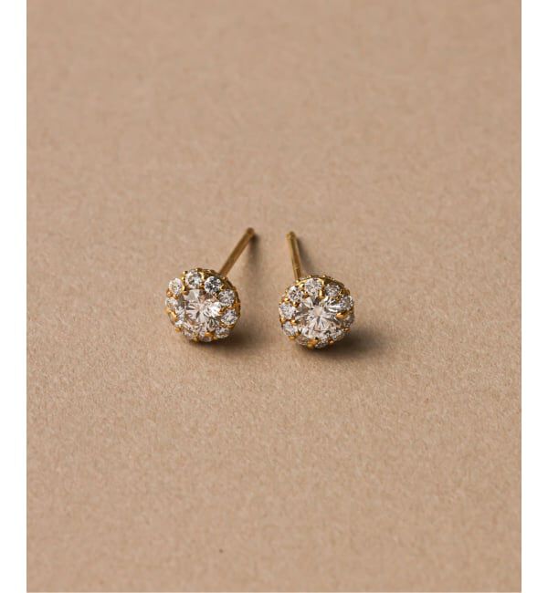 Lilas by Spick&Span「0.6ctサイドダイヤピアス K18（両耳）」|ピアス|