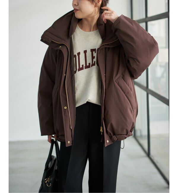 Spick and Span「《追加2 予約》2WAY撥水ダウンハーフコート」|ダウン|