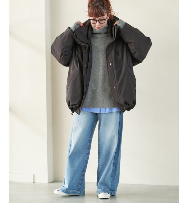 Spick and Span「《追加2 予約》2WAY撥水ダウンハーフコート」|ダウン|