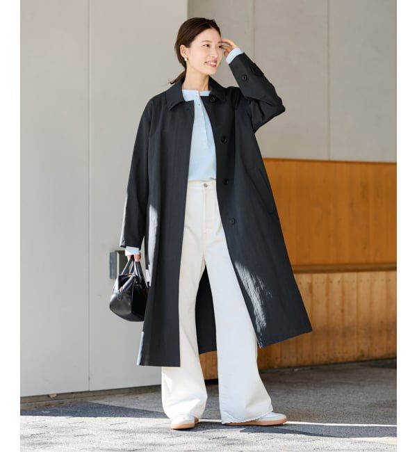 FRAMeWORK「≪予約≫コットンナイロンステンコート」|ステンカラーコート|