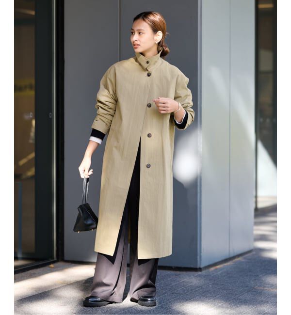 FRAMeWORK「≪予約≫コットンナイロンステンコート」|ステンカラーコート|