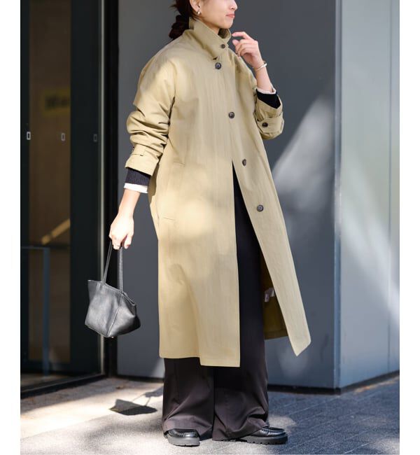 FRAMeWORK「≪予約≫コットンナイロンステンコート」|ステンカラーコート|