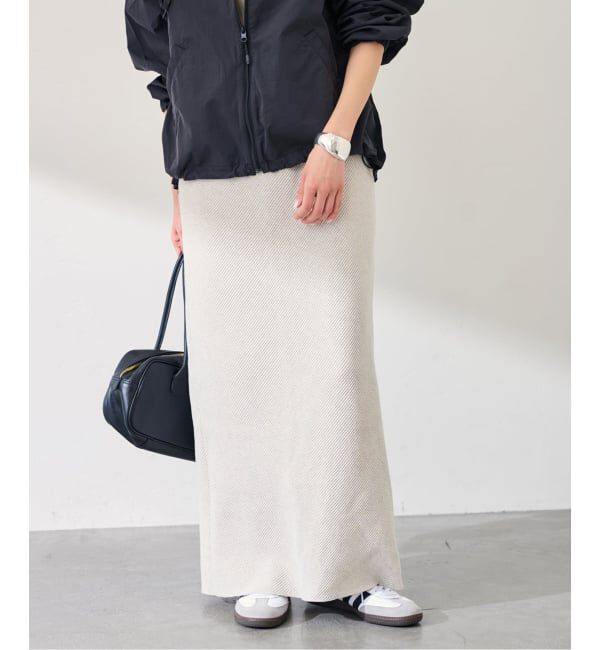 FRAMeWORK「≪追加予約≫ワッフルストレートスカート」|スカート|