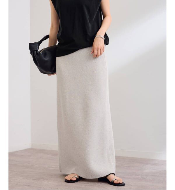 FRAMeWORK「≪追加予約≫ワッフルストレートスカート」|スカート|