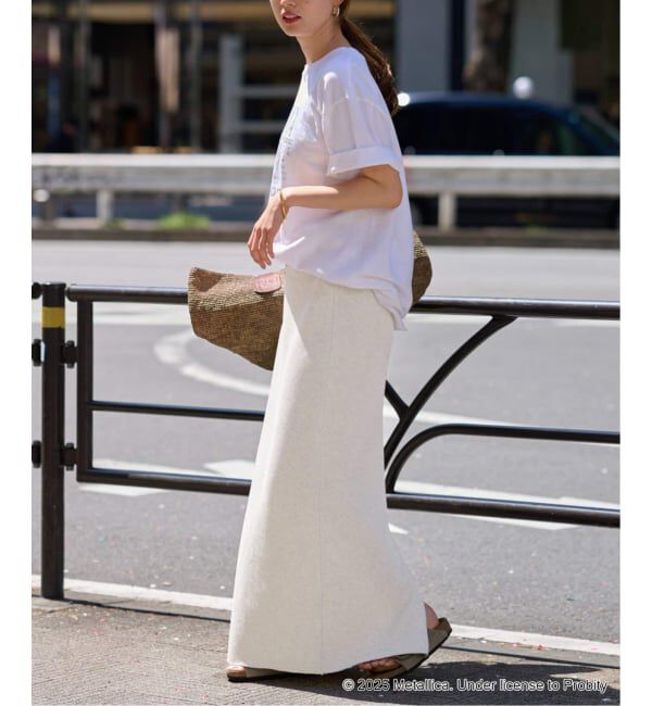 FRAMeWORK「≪追加予約≫ワッフルストレートスカート」|スカート|