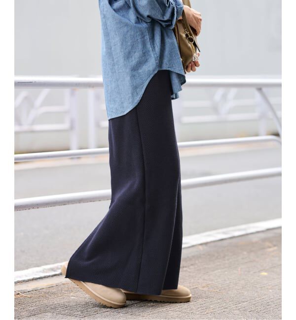 FRAMeWORK「≪追加予約≫ワッフルストレートスカート」|スカート|