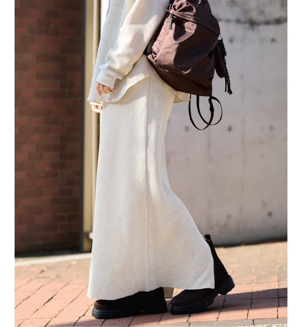 FRAMeWORK「≪追加予約≫ワッフルストレートスカート」|スカート|