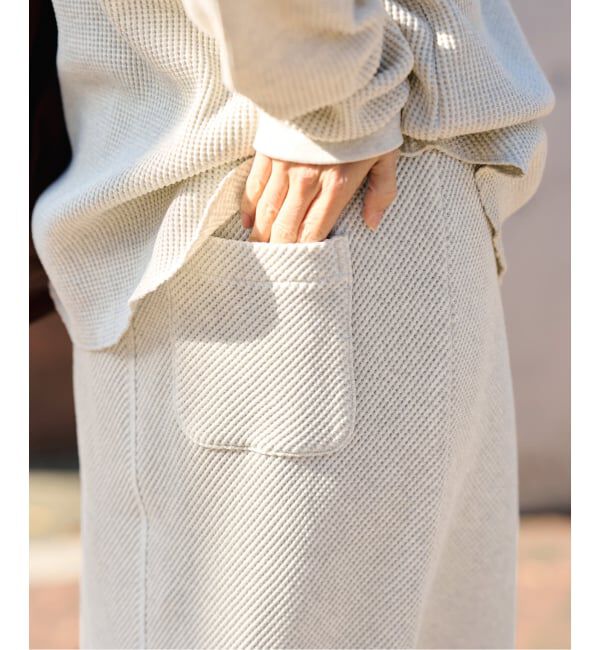 FRAMeWORK「≪追加予約≫ワッフルストレートスカート」|スカート|