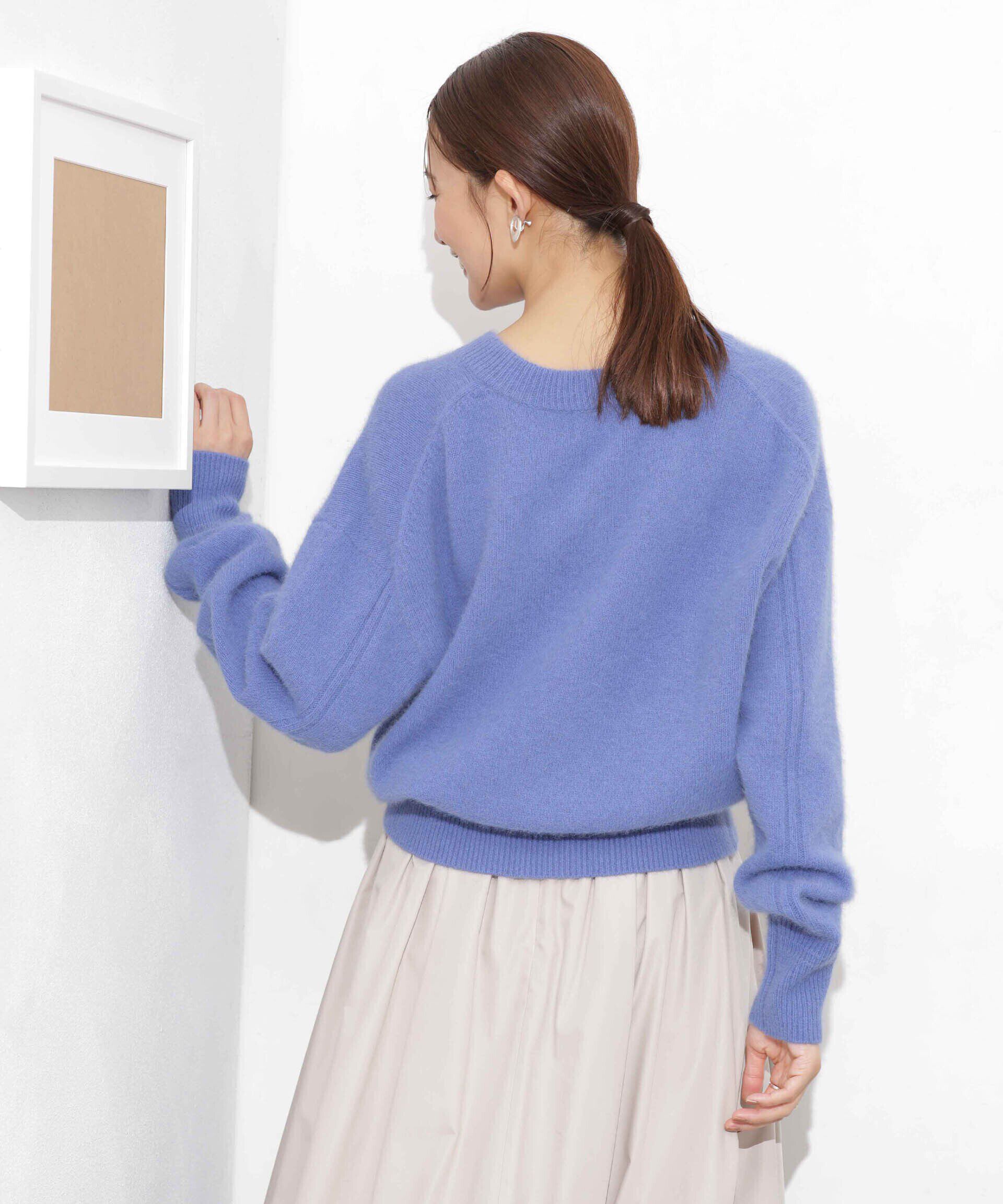 nano･universe「ウォッシャブルフォックス Vネックニットプルオーバー」|ニット・セーター|