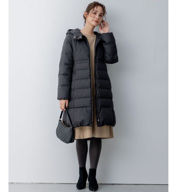 極美品✨ 組曲 近年モデル 【洗える】ライトタフタロングダウン グレー 極美品✨ 組曲 近年モデル 【洗える】ライトタフタロングダウン グレー