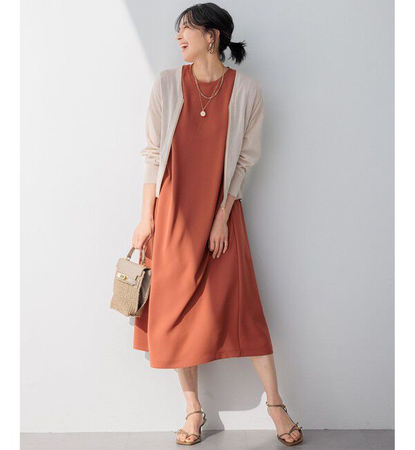 23区「【洗える】ストレッチジョーゼット ワンピース」|ワンピース|