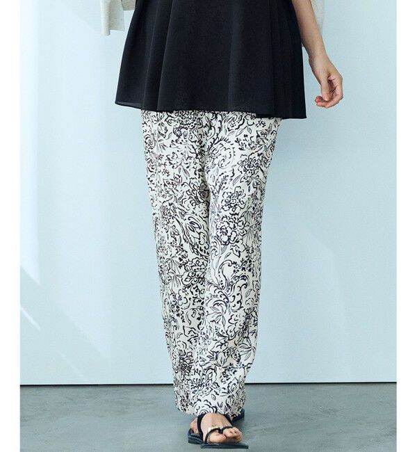 23区「【洗える】アンティークフラワープリント ワイド パンツ」|その他|ﾎﾜｲﾄﾍﾞ