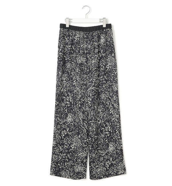 23区「【洗える】アンティークフラワープリント ワイド パンツ」|その他|