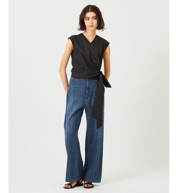 BEIGE,「 HYDRANGEA / カシュクールブラウス」|シャツ・ブラウス|