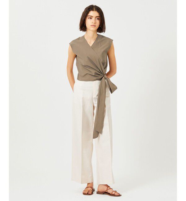 BEIGE,「 HYDRANGEA / カシュクールブラウス」|シャツ・ブラウス|