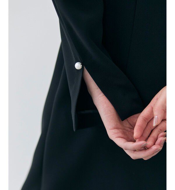 BEIGE,「【洗える】KALMIA / クルーネックIラインロングドレス」|ワンピース|