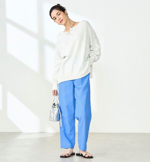 NOLLEY'S「ウォッシャブル多機能ウエストフリルテーパードパンツ」|その他|