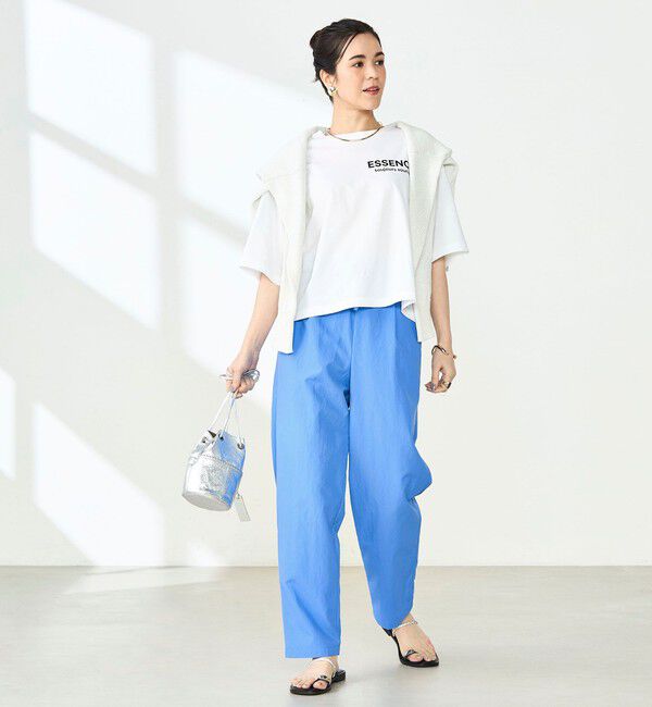 NOLLEY'S「ウォッシャブル多機能ウエストフリルテーパードパンツ」|その他|