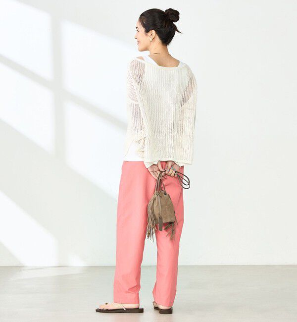 NOLLEY'S「ウォッシャブル多機能ウエストフリルテーパードパンツ」|その他|